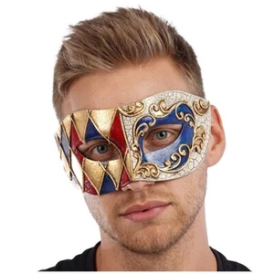 Venetian Eye Mask Masquerade Horror Fancy Dress Costume Halloween Mask - Picture 1 of 3
