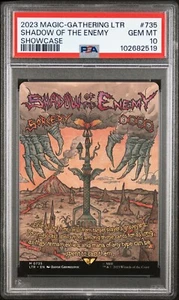 2023 MTG LOTR SHADOW OF THE ENEMY BORDERLESS POSTER NON FOIL PSA 10 - Bild 1 von 2