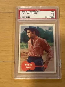 1956 Topps Bubbles Elvis Presley Series #30 PSA 7 Elvis the Actor - Picture 1 of 2