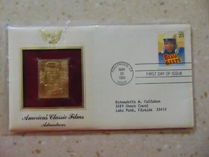 Golden Replicas Of United States Stamps 22k Gold - American Classic Films - Picture 1 of 3