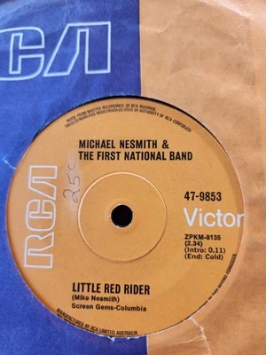 Michael Nesmith & the First National Band "Little Red Rider" 1970 RCA Oz 7"45rpm - Image 1 of 2