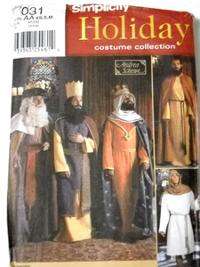 Simplicity 7031 Belén Tres Reyes Pastor Hombre Talla XS-M Patrón de Costura - Imagen 1 de 2