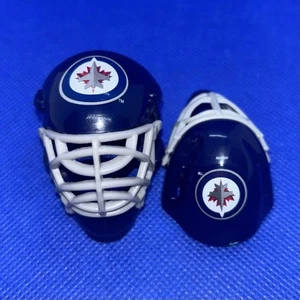 Winnipeg Jets NHL Hockey Goalie Mini Helme Franklin | 2x Stück | Navy & Grau - Bild 1 von 6