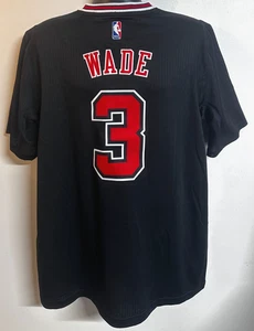 NBA Chicago Bulls #3 Dwyane Wade Adidas Swingman Trikot Herren Gr: XL schwarz -gebraucht - Bild 1 von 15