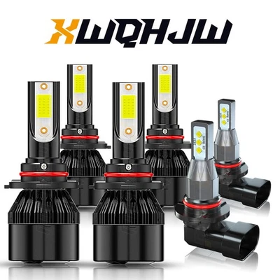 6000K For 2003-2006 Ford Expedition Combo 6PCS LED Headlight + Fog Light Bulbs - Изображение 1 из 4