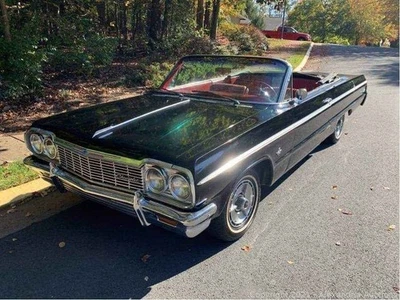 Chevrolet Impala SS 1964 True SS, números coincidentes, negro sobre rojo Foto 1 de 4
