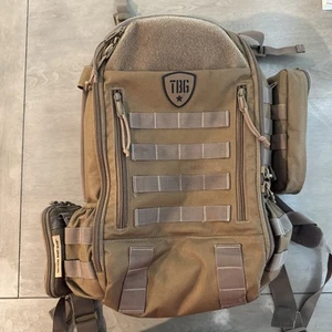 TBG Tactical Baby Gear Diaper Backpack Bag w/ Changing Mat & Brown Dump Pouch - Picture 1 of 9