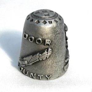 Collectable Pewter Thimble Door County, Michigan Nicholas Gish - Picture 1 of 6
