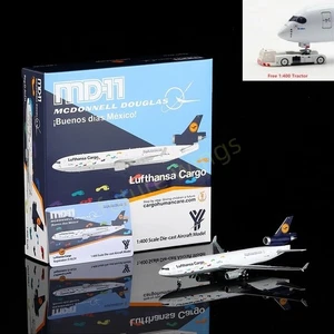 Modellino aereo 1:400 YY Wings Lufthansa Cargo MD-11 D-ALCH + trattore gratuito - Foto 1 di 21