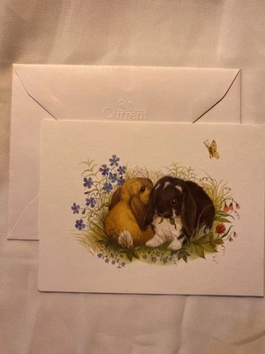 Floppy Eared Bunny by Current Greeting Card Easter Brand New With Envelope - Image 1 of 3