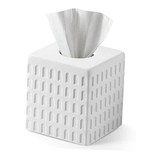 Kolosseum Tissue Box Abdeckung, quadratischer Tissue Box Halter für M-Kolosseum M-weiß - Bild 1 von 8