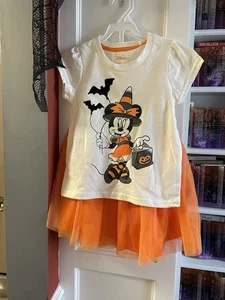 Disney Minnie Mouse Girls Sz 6Halloween Top And Tutu Skirt - Picture 1 of 11