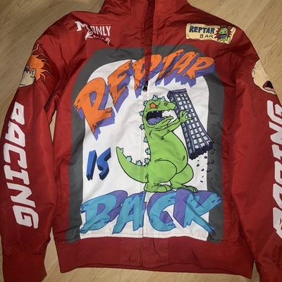  Members Only Mens M Rugrats REPTAR is Back Racing Jacket. Nickelodeon Collab - Image 1 of 4