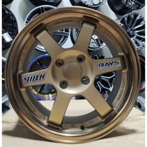 ¡NUEVO! 1x100 (1 ruedas) 15x7J TE37 BRONCE ajuste formado por flujo HONDA TOYOTA MAZDA - Imagen 1 de 3