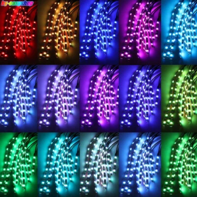 Lot Waterproof 12''/15 DC 12V Motor LED Strip Underbody Light For Car Motorcycle - Image 1 of 4