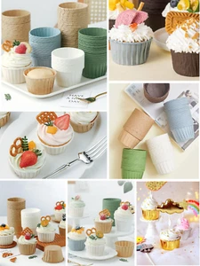 50pcs Paper Cups Cake Cupcake Wrappers Muffin Cases Baking Cup Cake Liner Tray🧁 - Picture 1 of 37