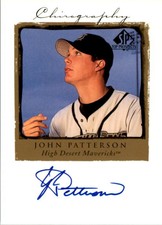 1999 SP Top Prospects Chirography #JP John Patterson Autograph