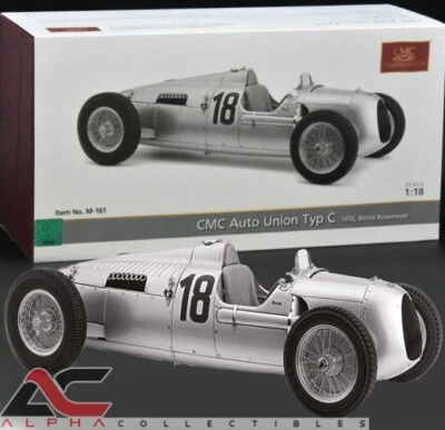 CMC M-161 1:18 1936 AUTO UNION TYPE C #18 (BERND ROSEMEYER) - Image 1 of 2