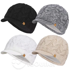 NEU Adidas Crystal Brimmer Zopfmuster Mütze Wintermütze Beanie mit Fleecefutter - Bild 1 von 18