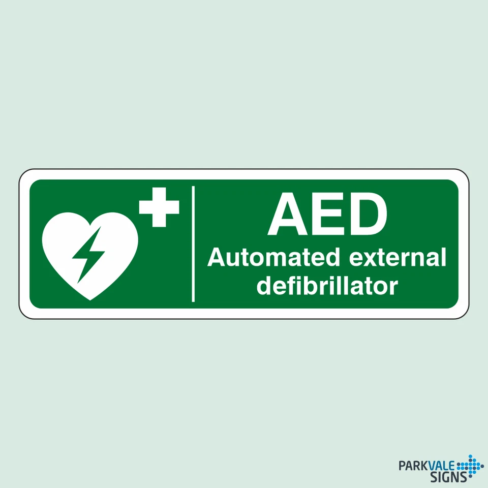 LASTING IMPRESSIONS (SIGNS) LIMITED AED Automated External Defibrillator Sign