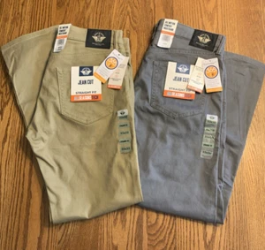 DOCKERS Jean Cut Straight Fit All Seasons Gray Tech PANTS  33x29  NWT - Picture 1 of 5