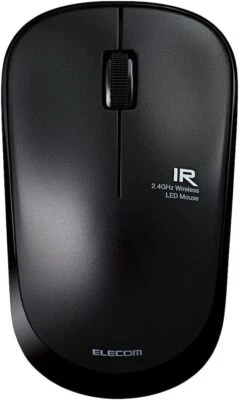 ELECOM Mouse Wireless (Receiver Included) M Size 3 Buttons IR Sensor Power - Image 1 of 4