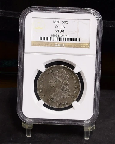 1836 Bust Half Dollar - O-113 - NGC VF30 (#48128-L) Cover