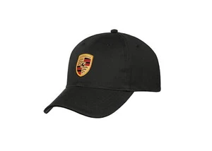 Porsche Men's Genuine Cap with Crest - Black - Picture 1 of 2