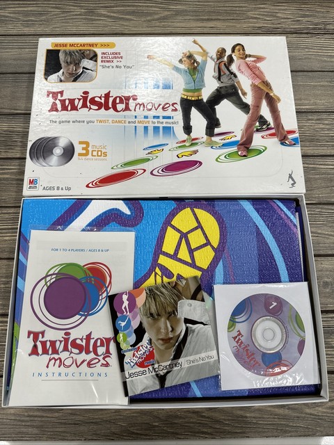 NOB Twister Moves Milton Bradley Game 3 CDs Teen Tween Jesse McCartney  Remix