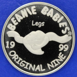Moneda de plata Ty Beanie Baby patas de rana - Imagen 1 de 5