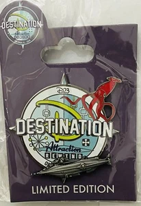 Disney WDI 20,000 Leagues Nautilus Destination D D23 MOC LE Pin - Picture 1 of 1