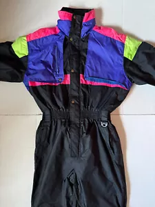 BOULDER GEAR - Vintage SERA 5 System III Black & Neon Ski Schneeanzug - Large - Bild 1 von 19