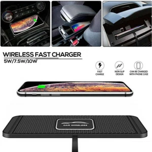 Car  Wireless Phone Charger Non-Slip Pad Mat Fast Charging For Iphone Samsung - Afbeelding 1 van 9