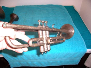 Vintage Concertone Trumpet silver Montgomery Wards good used condition - Picture 1 of 6