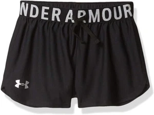 Under Armour 263375 Kids Girl's Play Up Solid Shorts Black Size XS - Picture 1 of 3