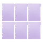  6 Sheets Index Separator Page Pp Card Comic Book Dividers Loose Leaf