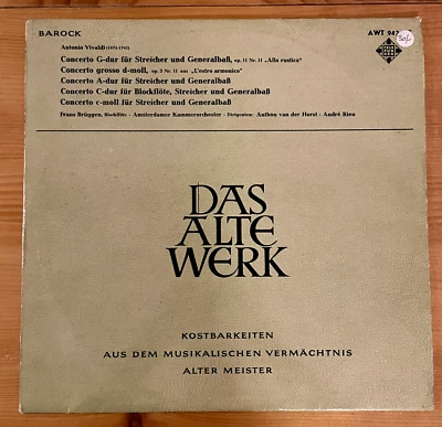 Das Alte Werk Barock AWT 9426-C Promo Telefunken Mono LP Horst Leonhardt Rieu - Image 1 of 4