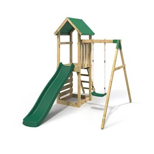 Rebo Adventure Playset Wooden Climbing Frame, Swing Set and Slide - Picture 1 of 91