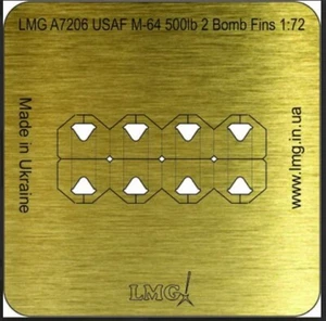 LMG BA-72017 1:72 USAF 500 lb M-64 8 aletas bomba espesor 0,1 mm - Imagen 1 de 4