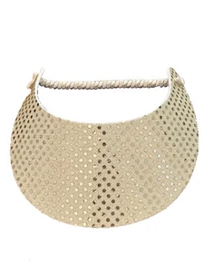 PICKLEBALL MARKETPLACE - Visiera parasole in tessuto espanso - leggera - "Lt. Gold Glitz" - Foto 1 di 1