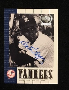 HECTOR LOPEZ 2000 UPPER DECK AUTOGRAPHED SIGNED AUTO BASEBALL CARD 40 YANKEES - Picture 1 of 1