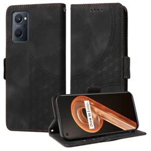 For Realme 9i Embossed Rhombus Starry Leather phone Case cover phone - Photo 1 sur 1