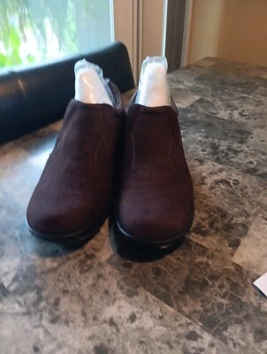 Винтажные 90-е Liz Claiborne LizFlex Коричневые Замшевые Мокасины Вспышка Размер 6M (7P06/02) Новые без коробки - Изображение 1 из 4