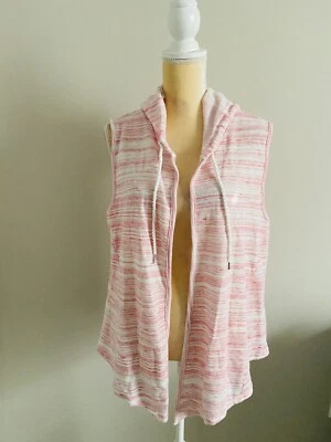 Cárdigan con capucha a rayas Victoria Secret talla grande L/G** Foto 1 de 4