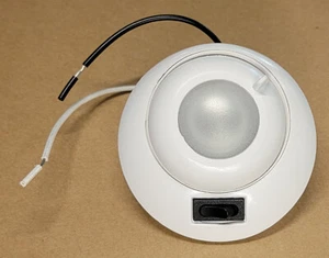 NEW RV 12 VOLT RECESSED SWIVEL HALOGEN CEILING LIGHT W/ SWITCH WHITE MARINE 12V - Picture 1 of 13