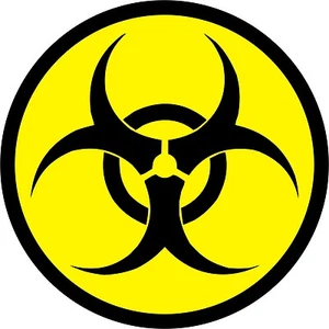 Sticker BIOHAZARD Aufkleber Warnaufkleber Sheldon rund I kfz_028 - Bild 1 von 4