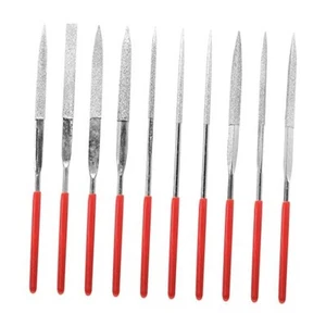 10 Stück Mini Diamant Nadelfeilen Set, 3 x 140 mm Kleinmetall 3*140 mm (A) - Bild 1 von 8