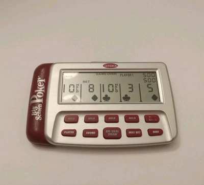 Juego Electrónico Portátil Radica Pantalla Grande Poker De Colección PROBADO Modelo 73010 Foto 1 de 3