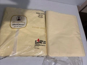 VTG  Springmaid Combed Percale Double Bed FITTED AND FLAT Cotton SHEET SET NEW - Picture 1 of 6