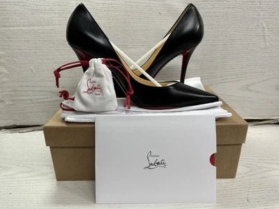 Zapatos de salón Christian Louboutin Apostrophy 100 napa negros - talla 38 Foto 1 de 4